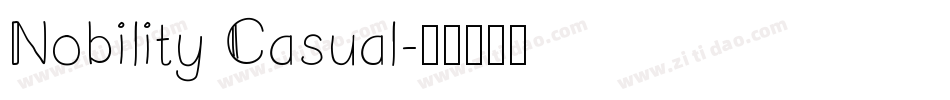 Nobility Casual字体转换